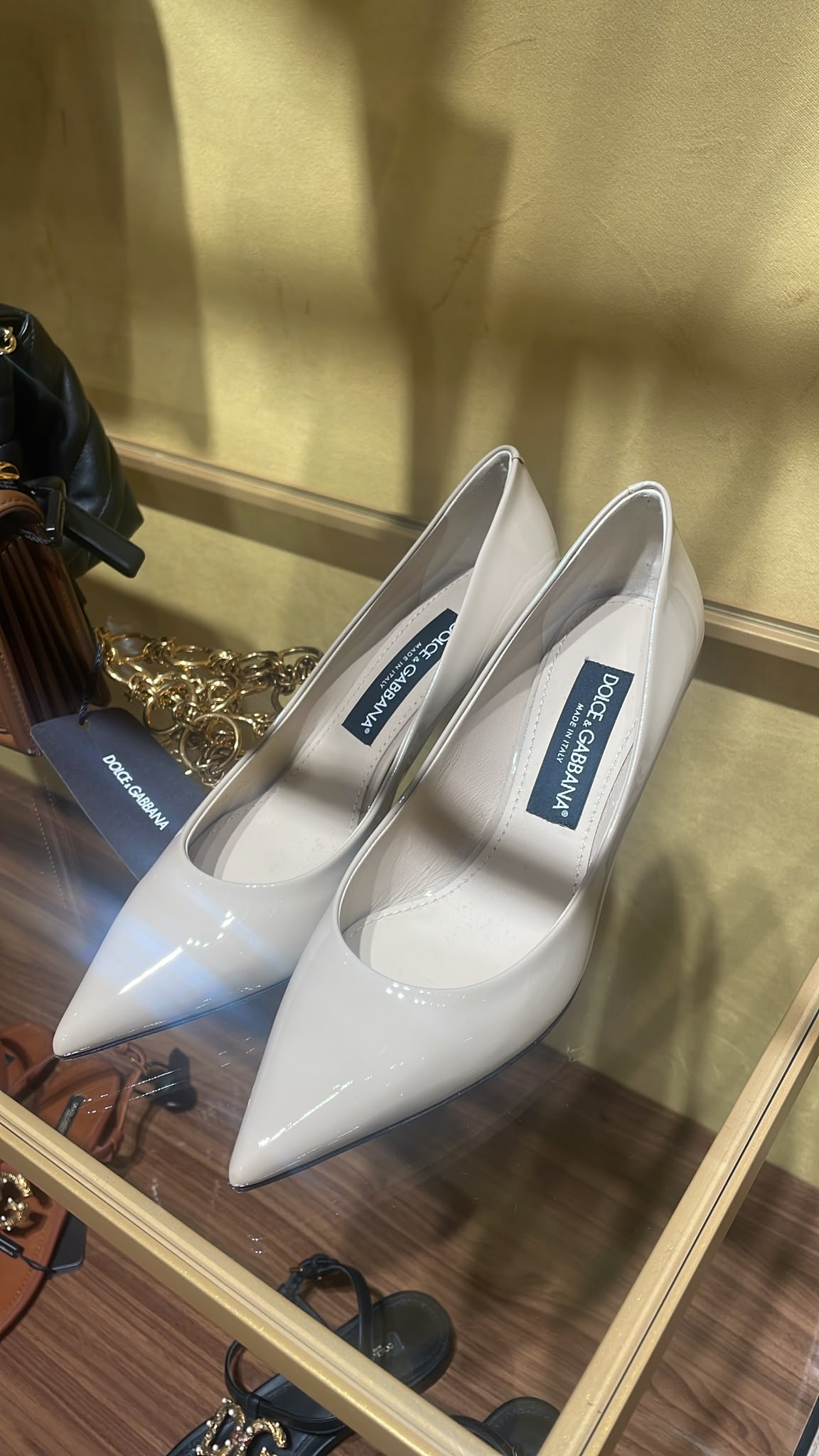 Patent Leather Pointed-Toe Pumps