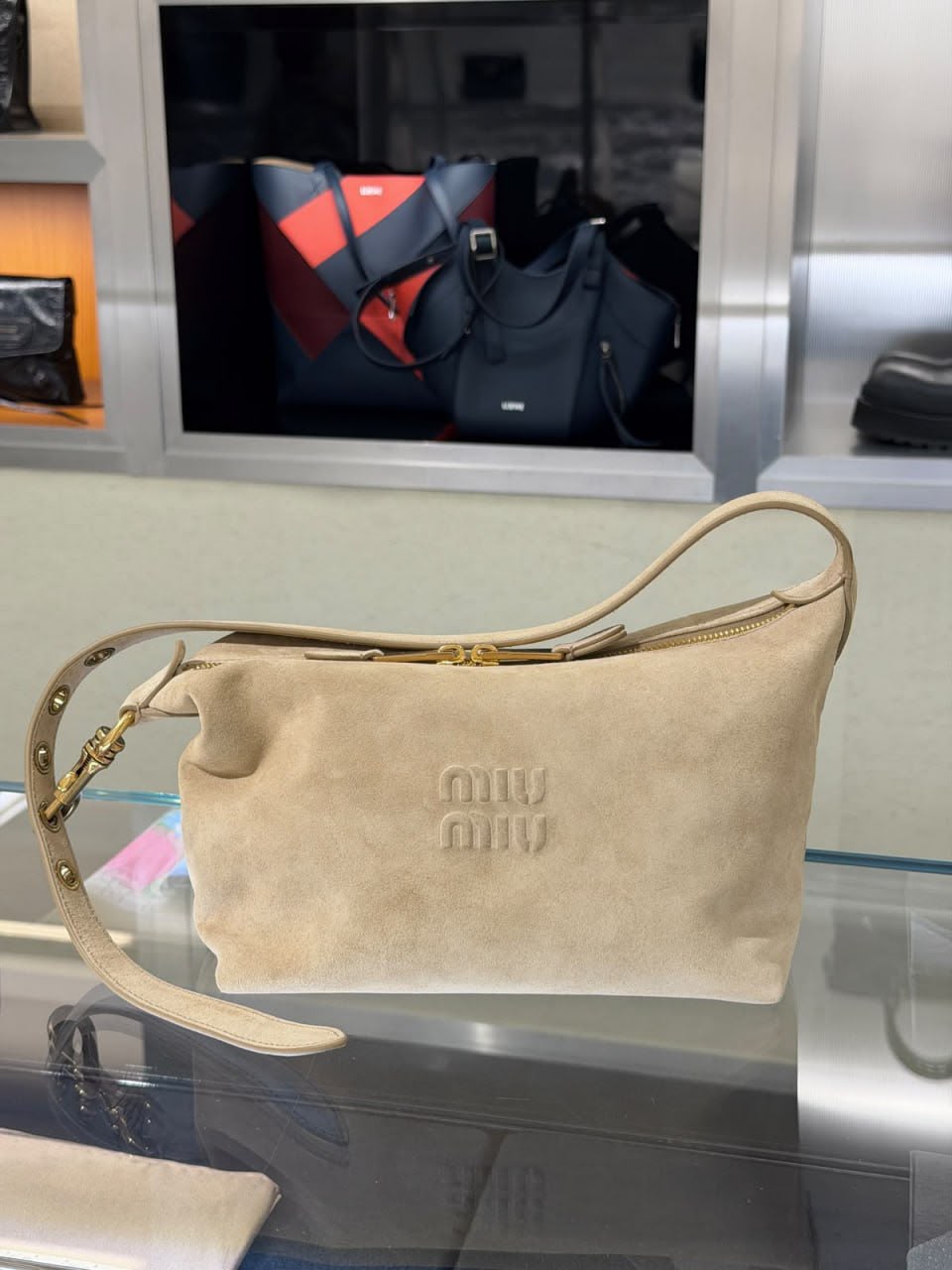 Suede Shoulder Bag
