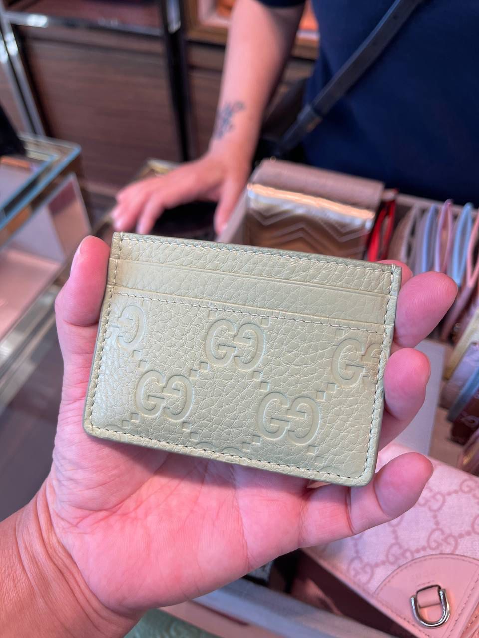 GG Embossed Card Case