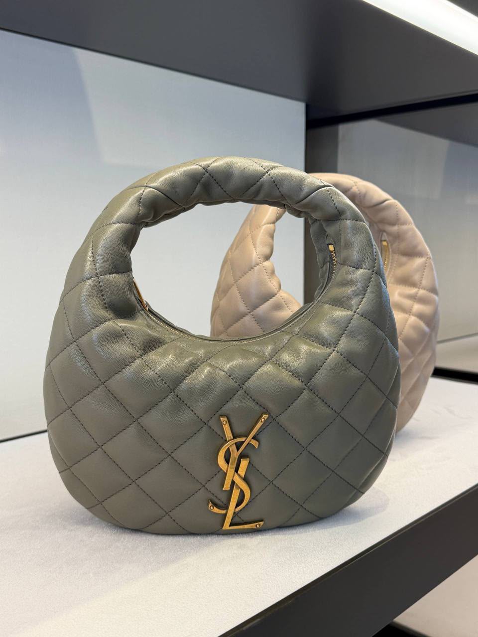 Small Hobo Bag in Quilted Lambskin