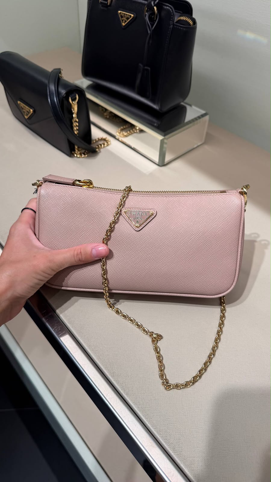 Saffiano Leather Mini Bag