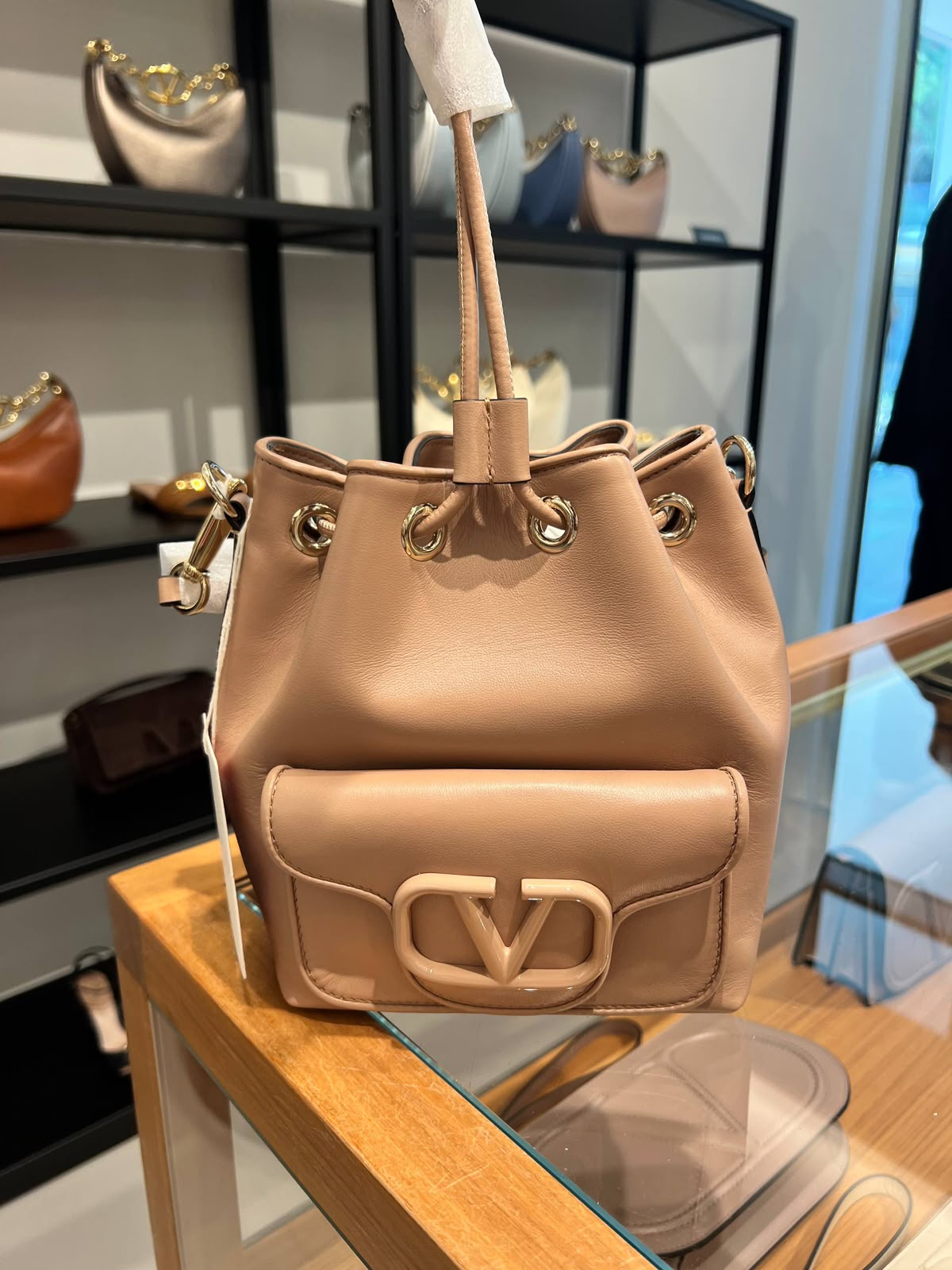 Garavani VLogo Signature Small Bucket Bag