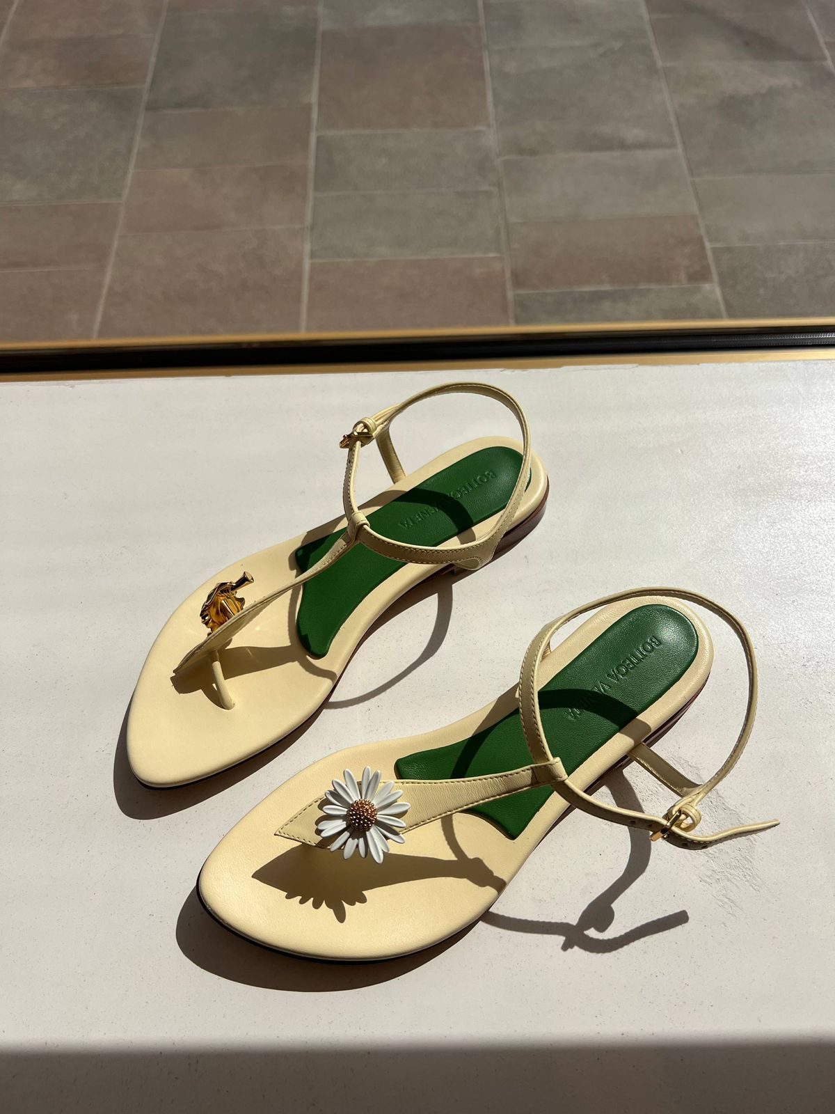 Flower Embellished Thong Sandals
