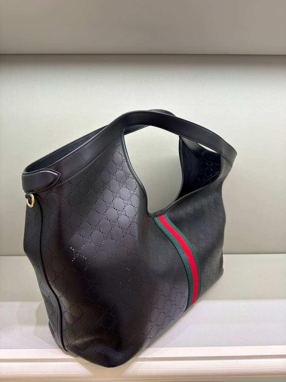Ophidia GG Embossed Leather Hobo Bag