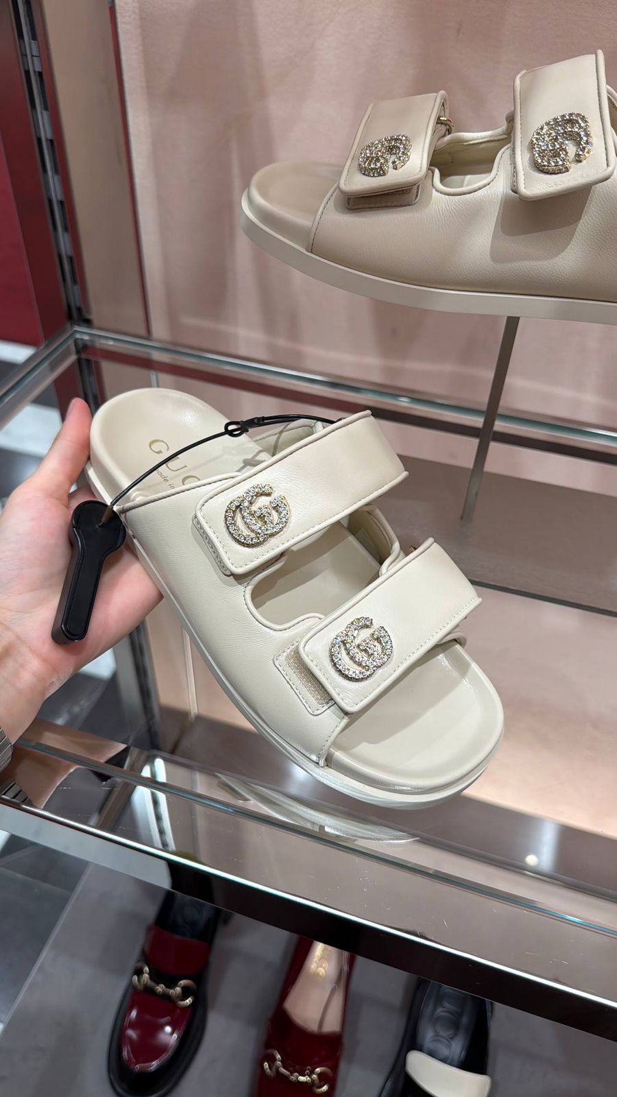 Women's Slide Sandal with Crystals
