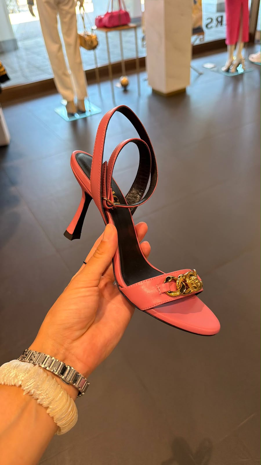 Medusa Chain Heeled Sandals