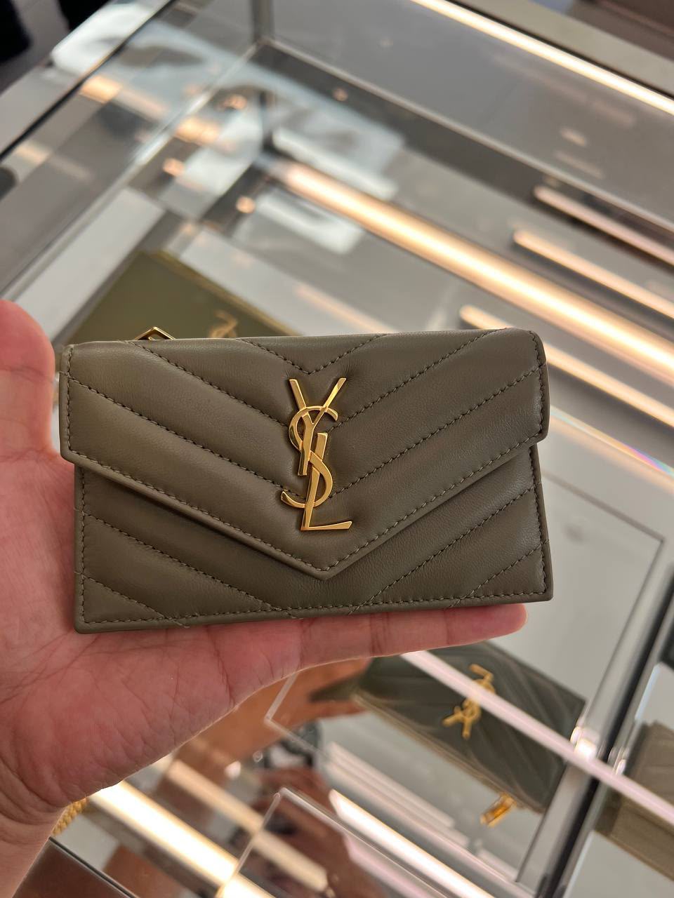 Monogram Fragments Zipped Card Case