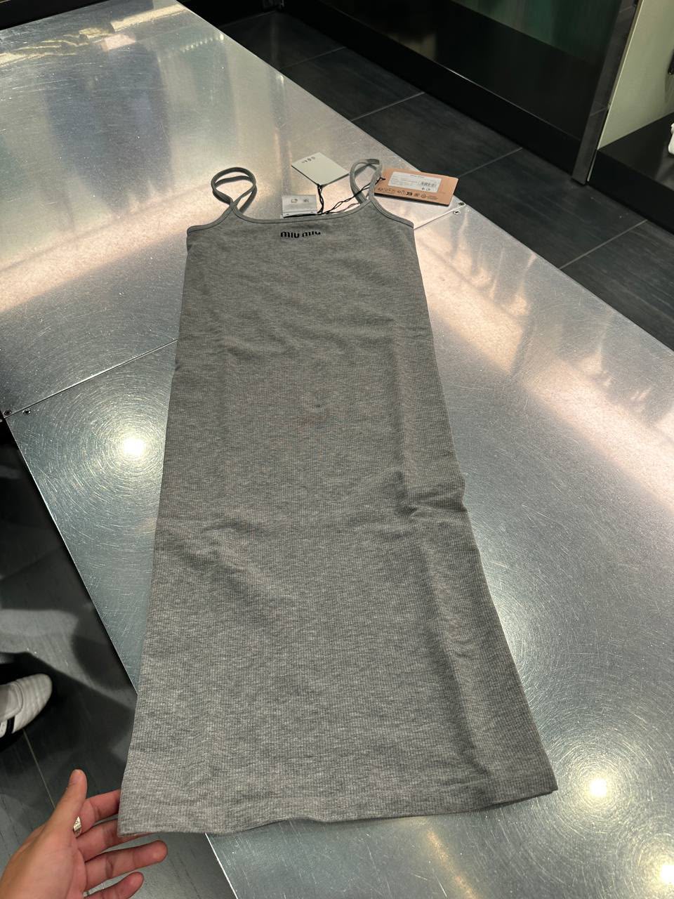 Ribbed Jersey Tank Top
