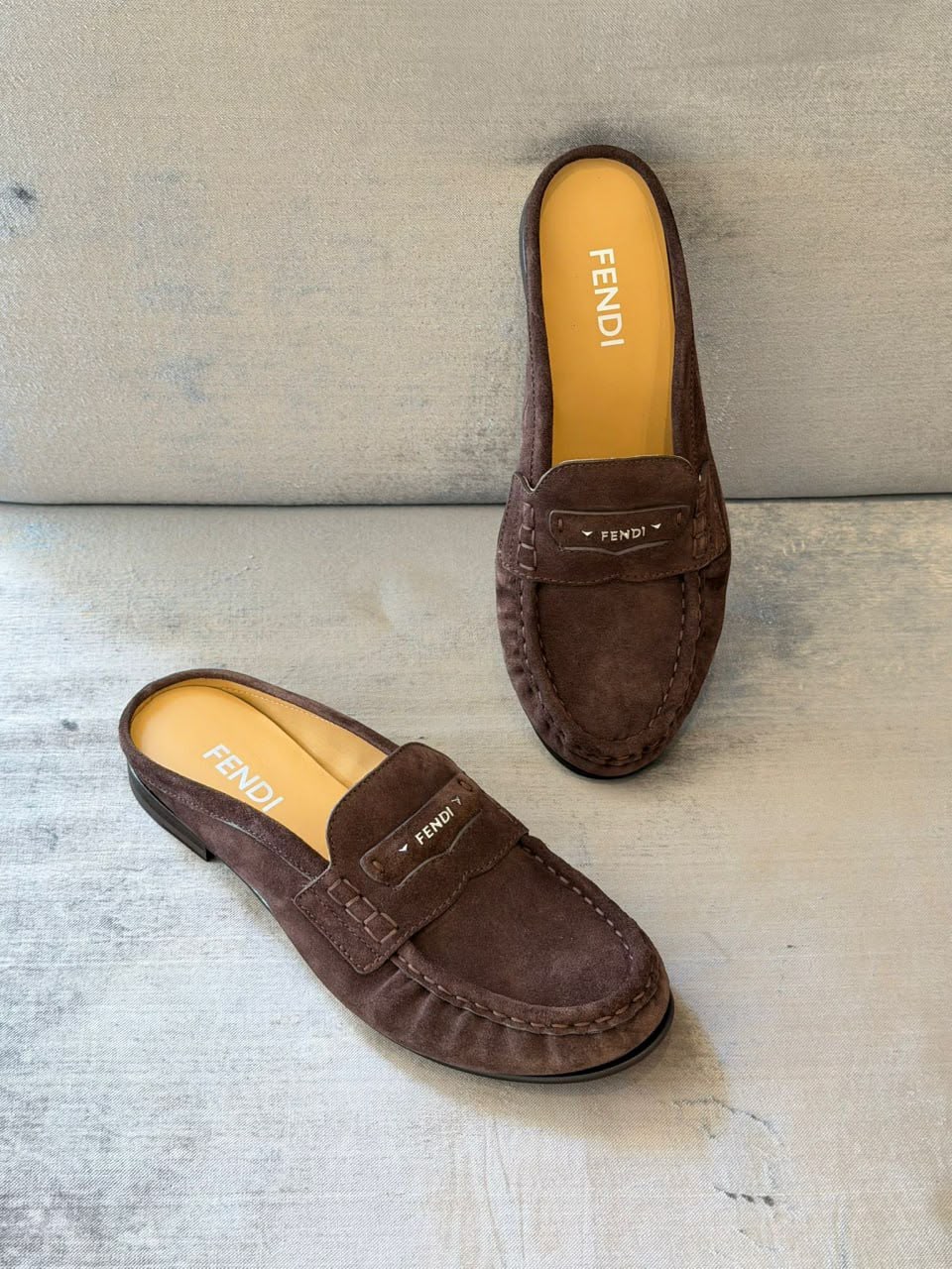 Suede Mules