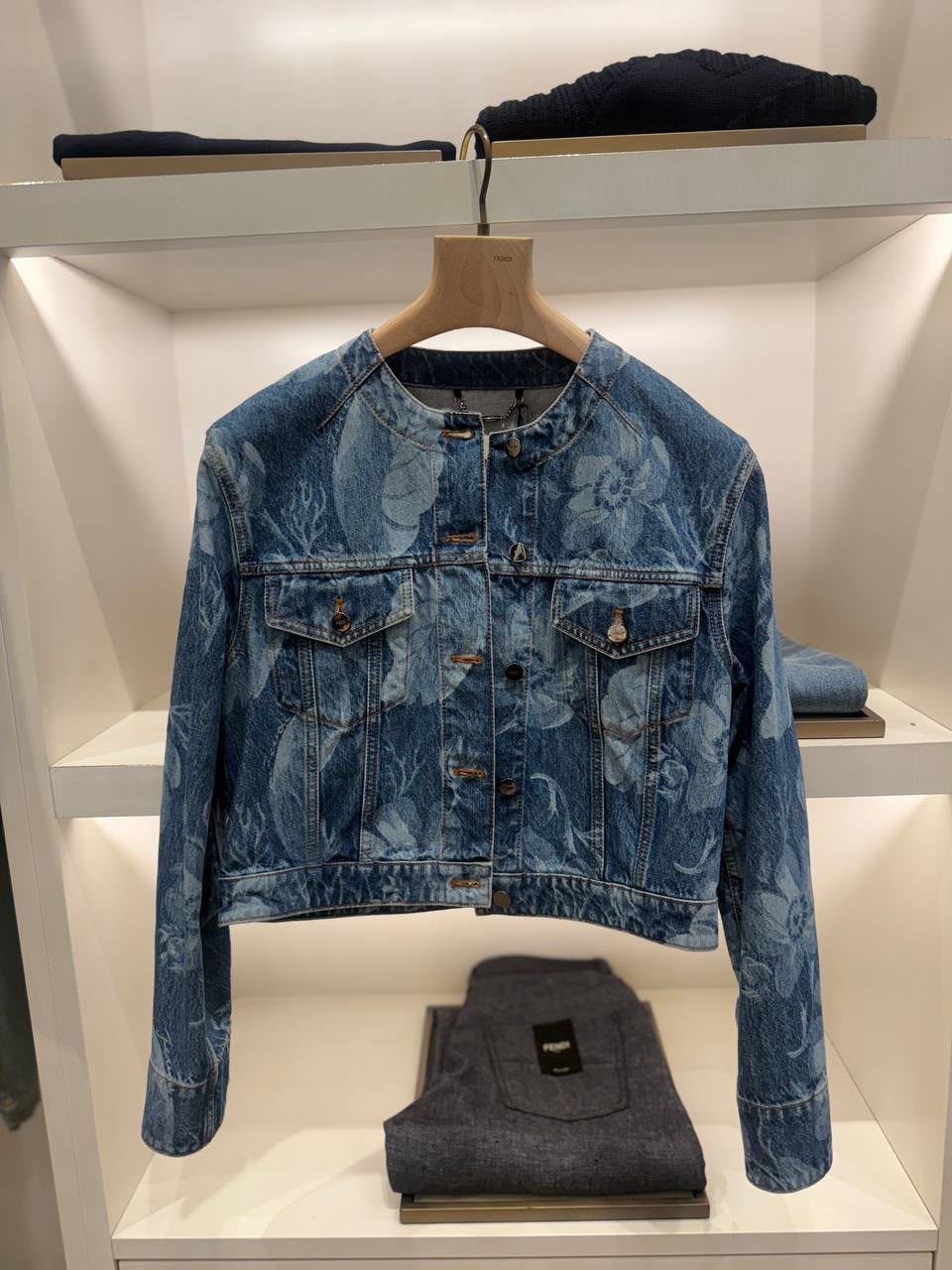 Floral Print Denim Jacket