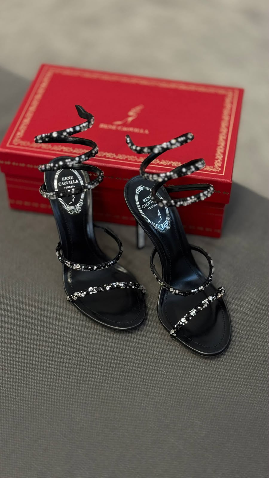 Cleo Crystal-Embellished Sandals