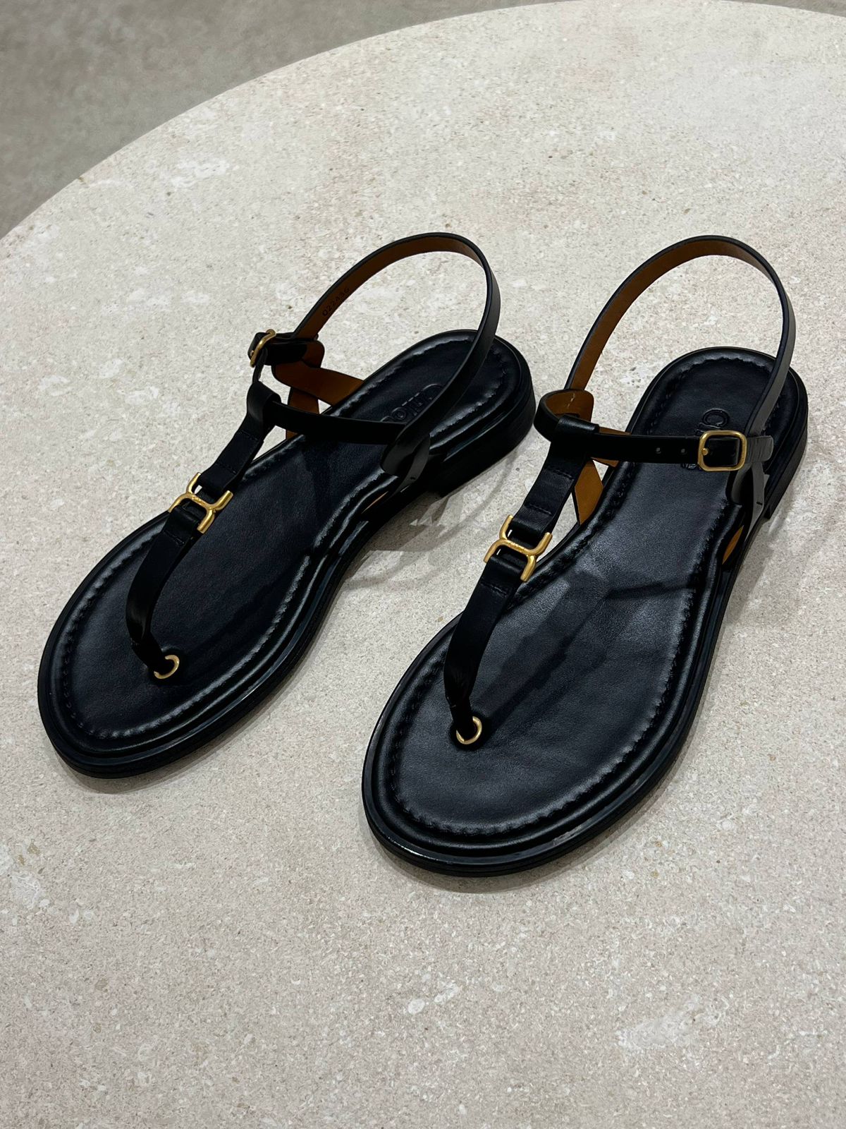Chloé Nama Buckle Slide Sandals