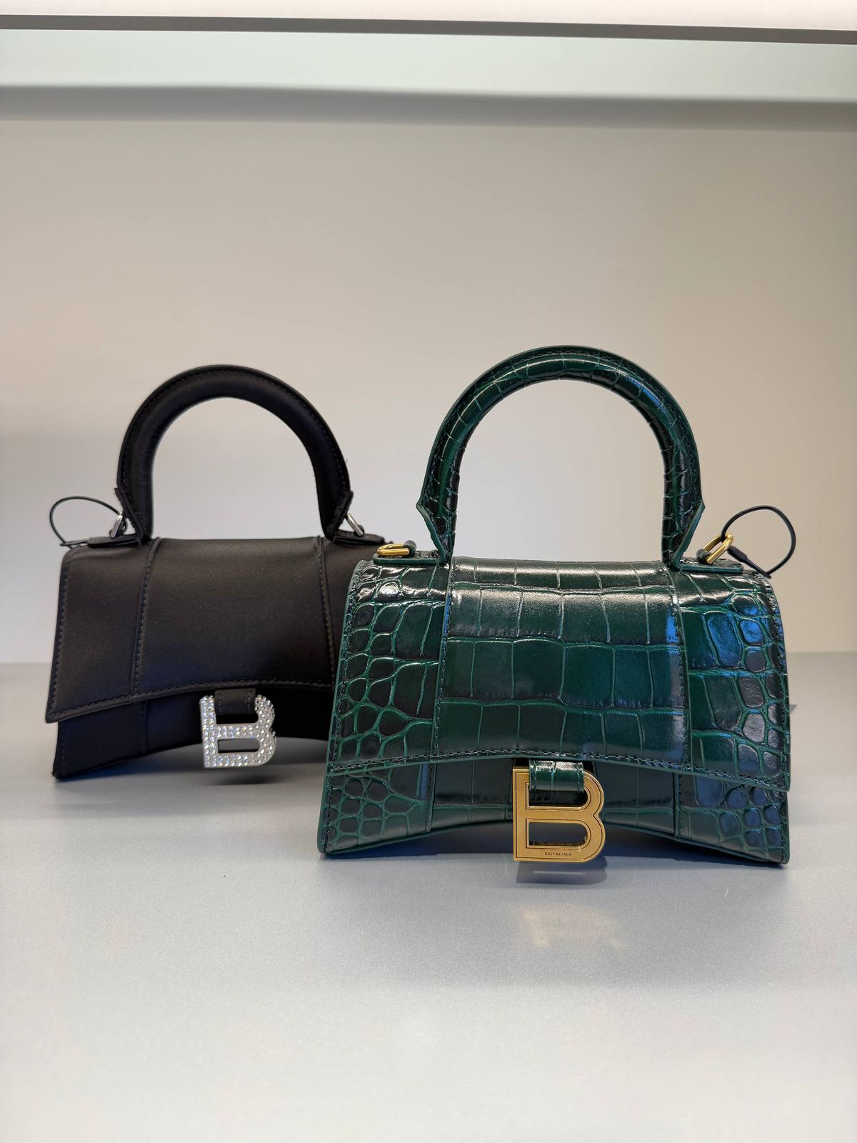 Hourglass Top Handle Bag