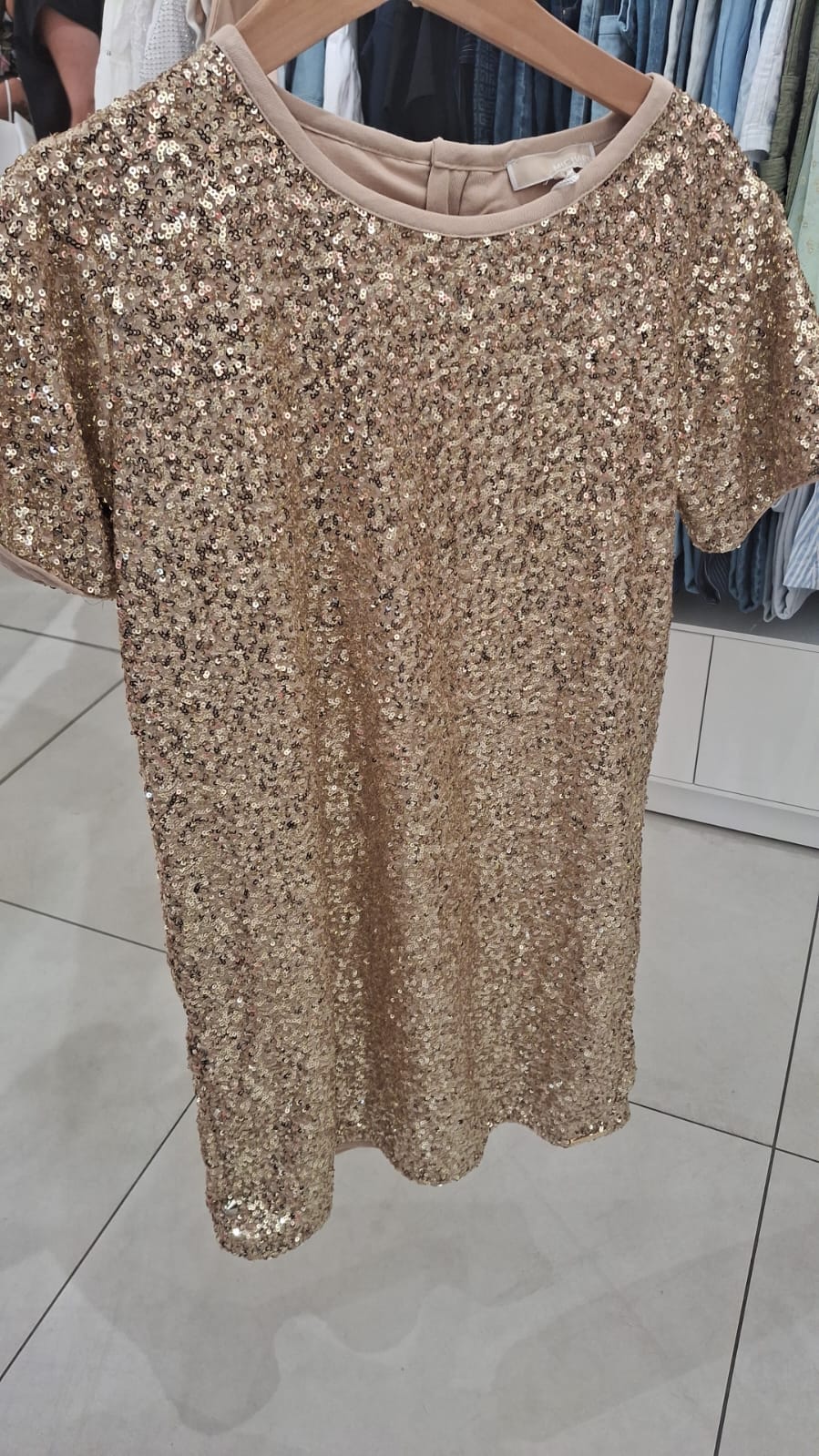Sequin Shift Dress