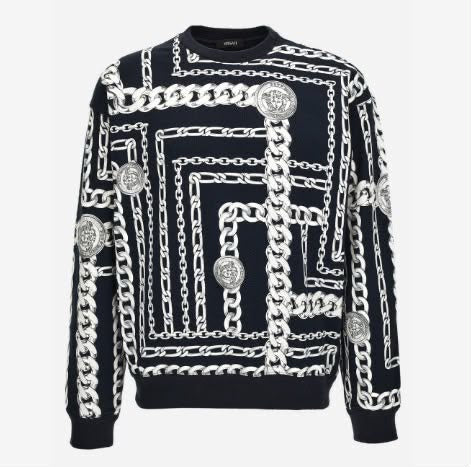 Chain Couture Print Sweatshirt