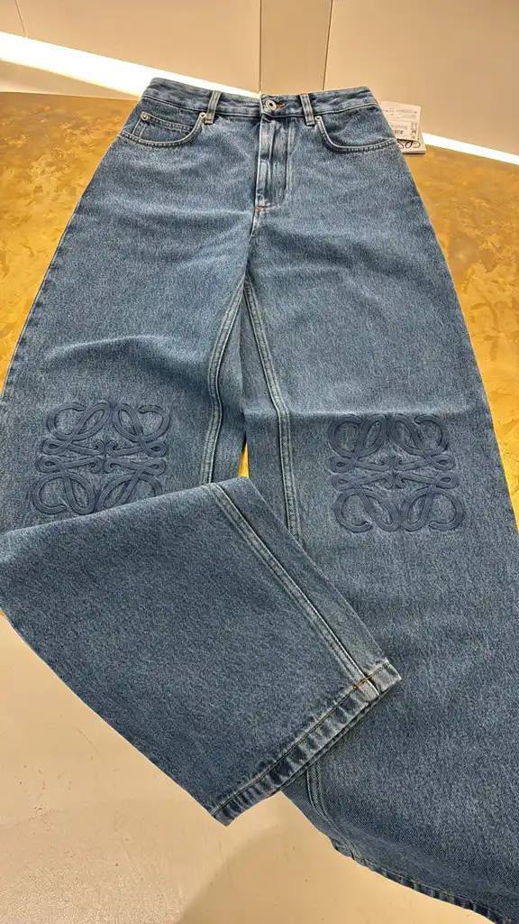 Anagram Wide-Leg Jeans