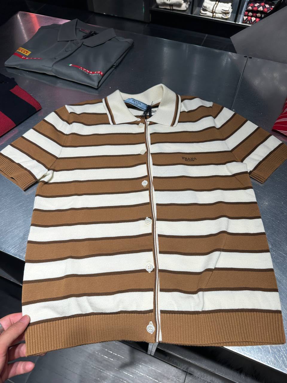 Striped Knit Cardigan
