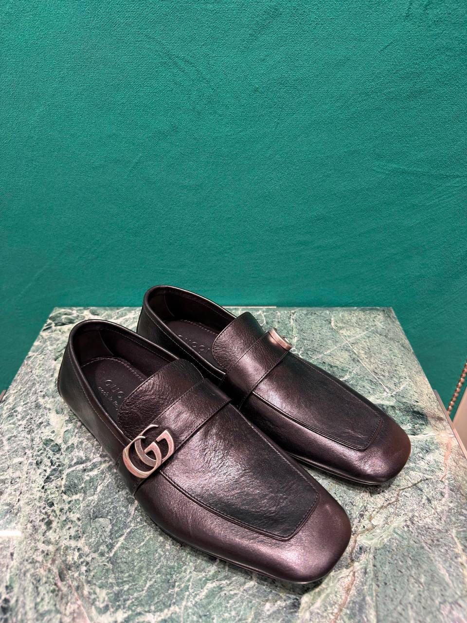 Leather Driver with Interlocking G