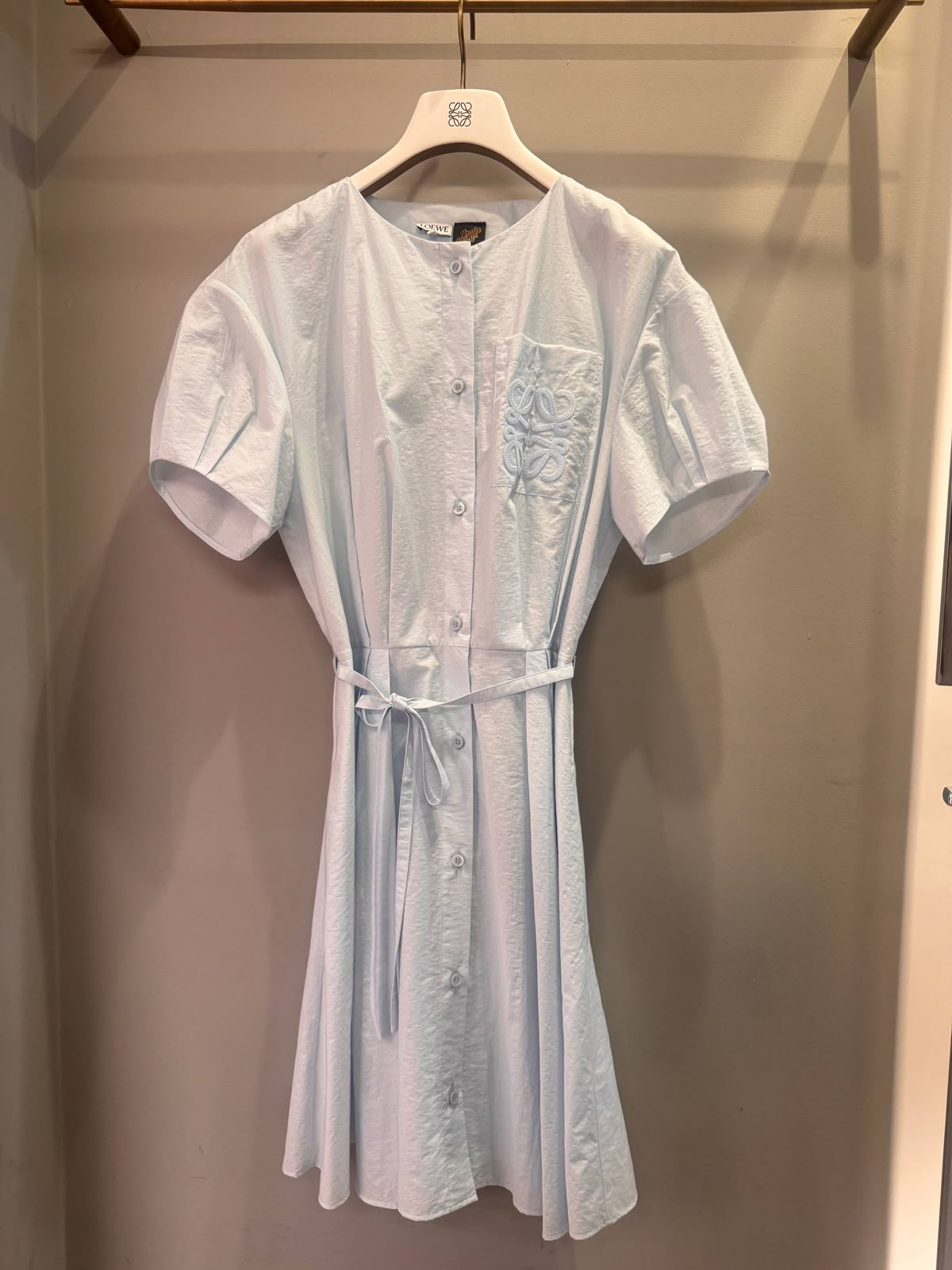 Anagram shirt dress in cotton