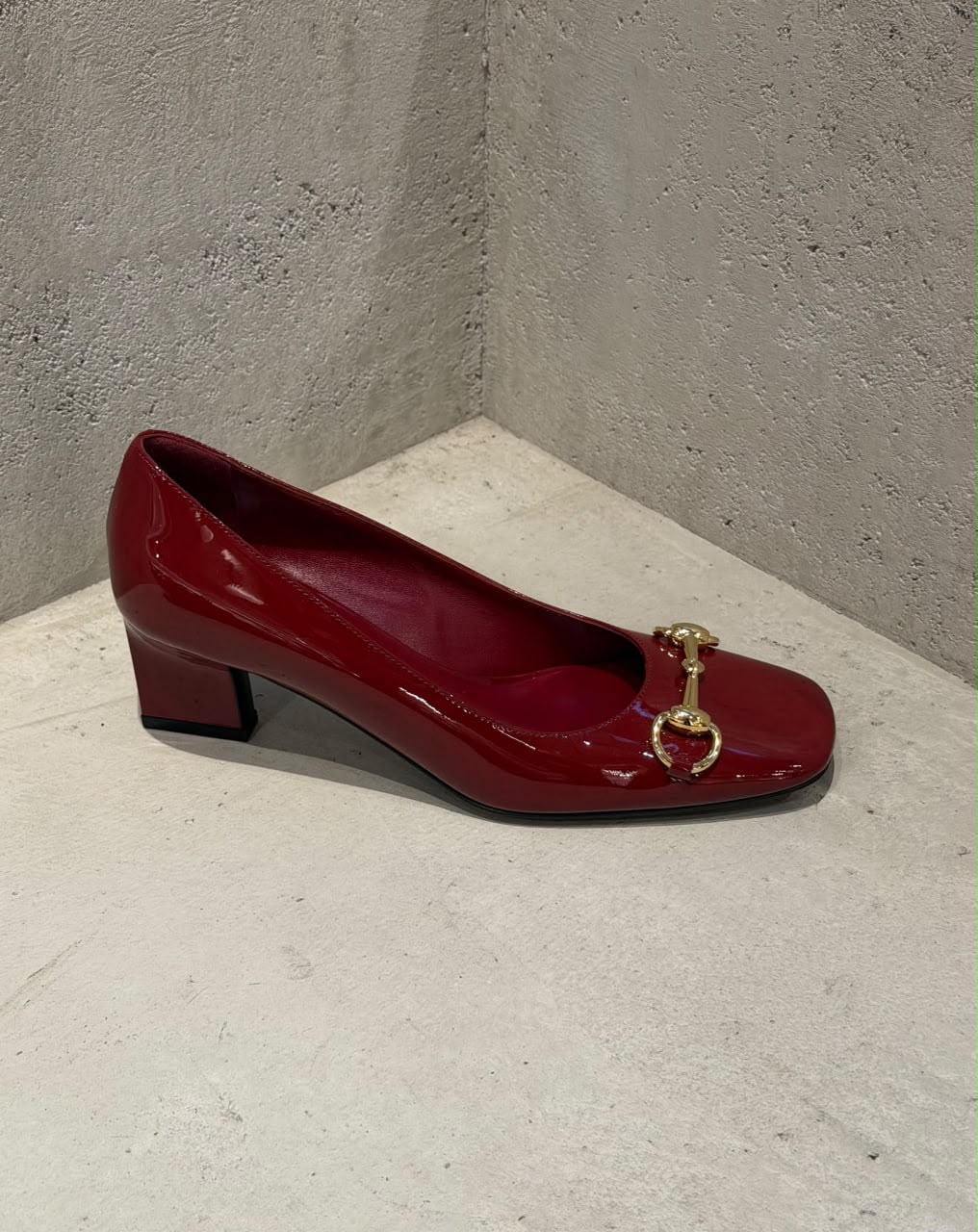 Horsebit Patent Leather Pump