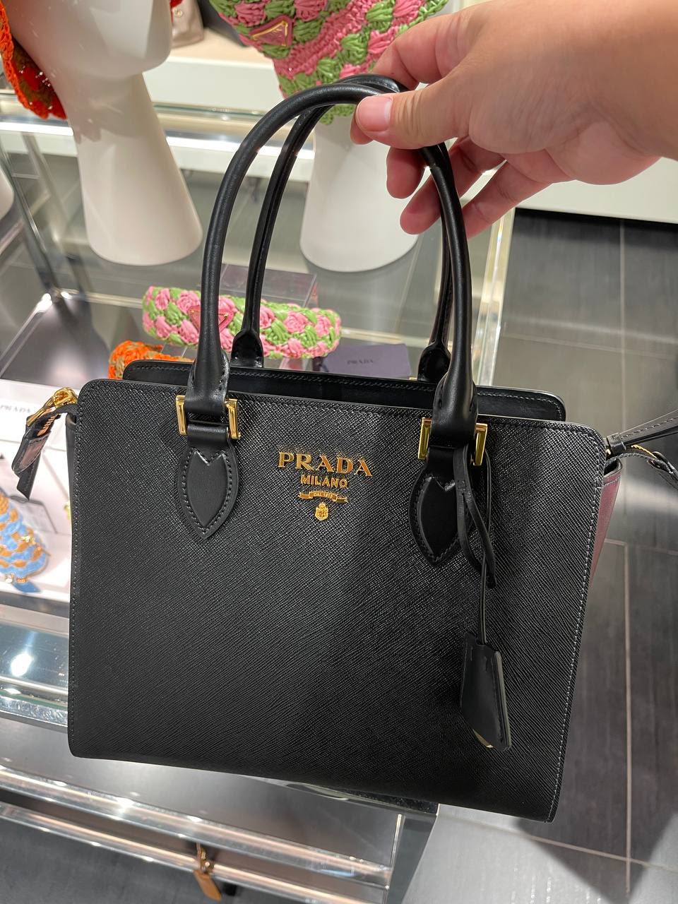 Saffiano Leather Tote Bag