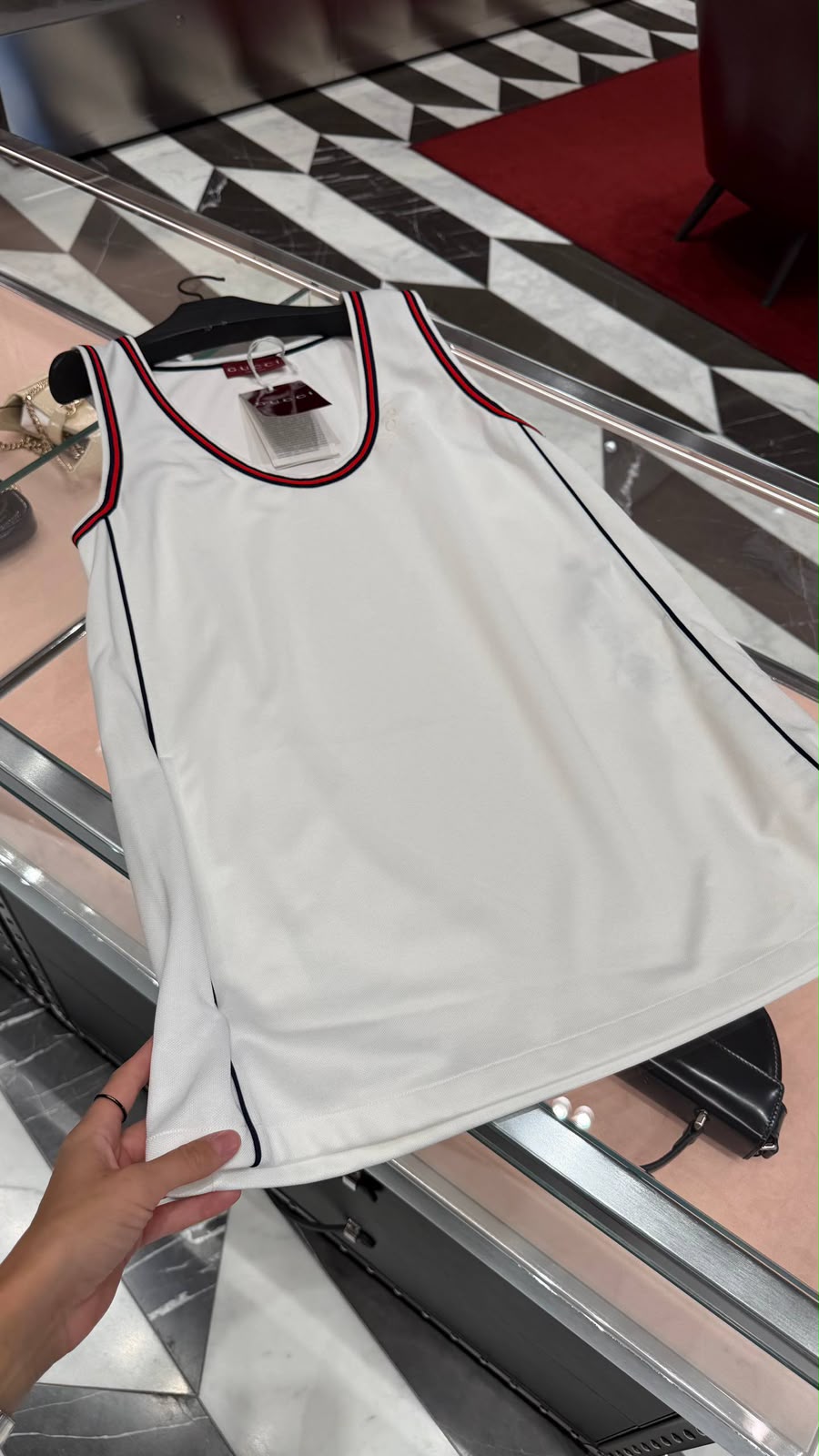 Web Trim Jersey Tank Top