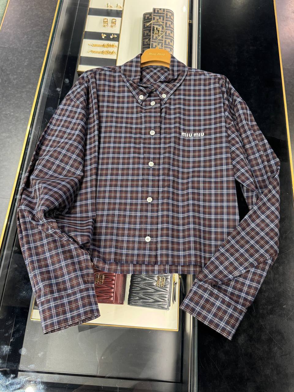 Checkered Poplin Shirt