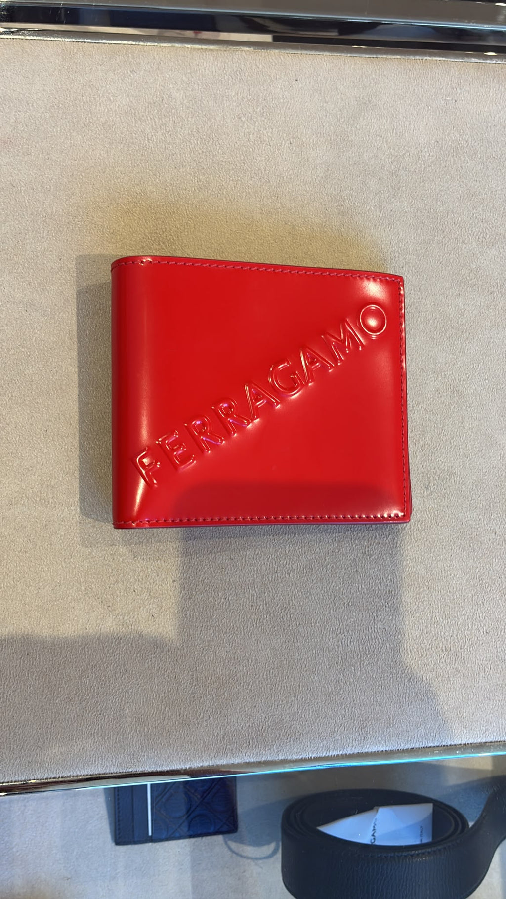 Ferragamo Embossed Logo Bifold Wallet