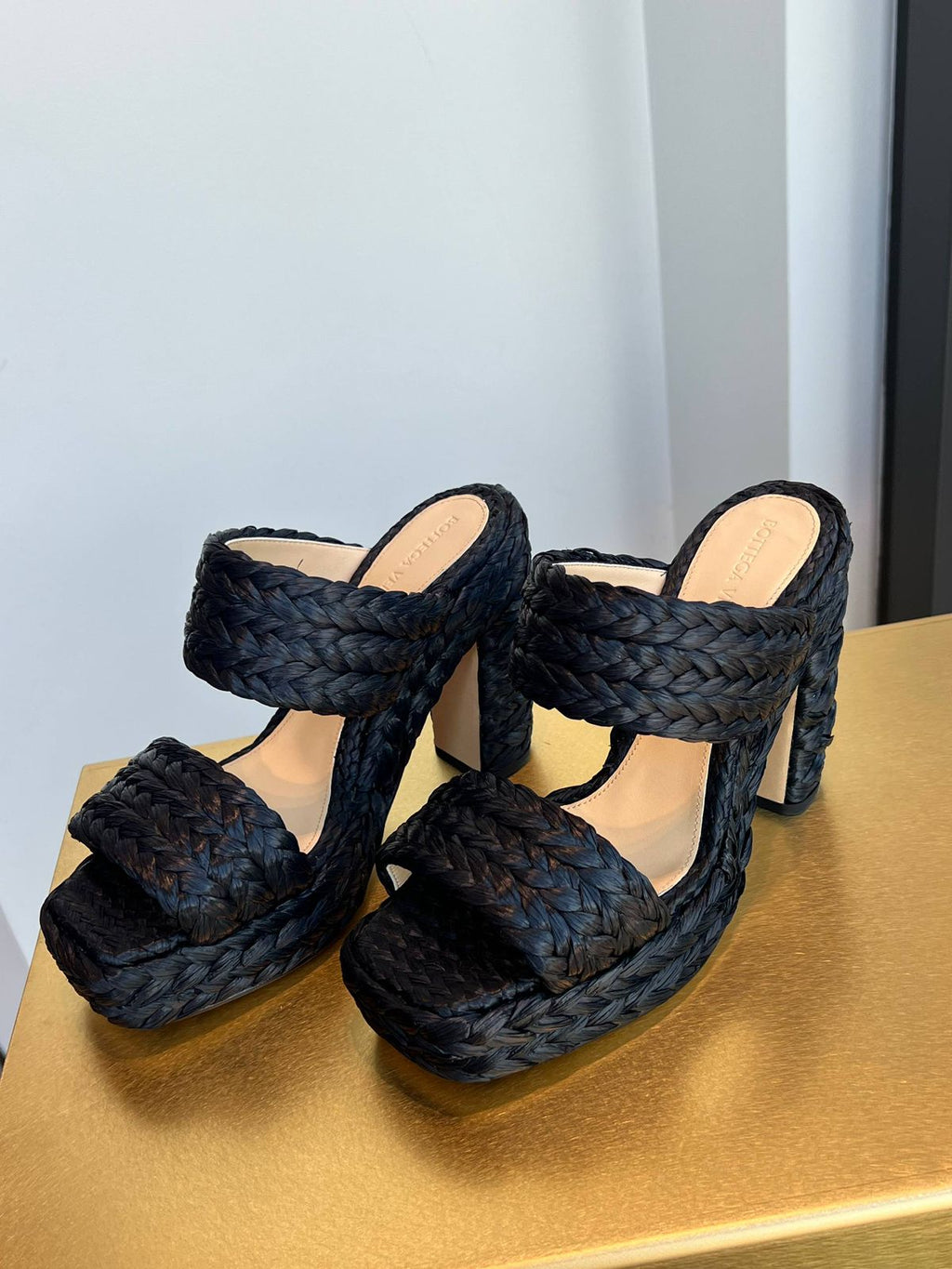 Braided Platform Mules