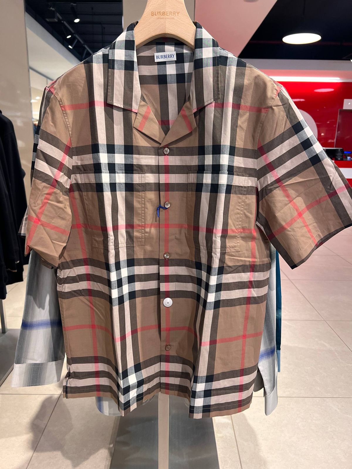 Check Cotton Short-Sleeve Shirt