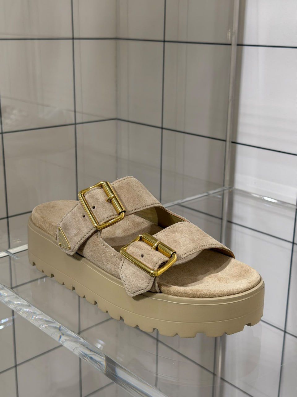 Suede Platform Sandals
