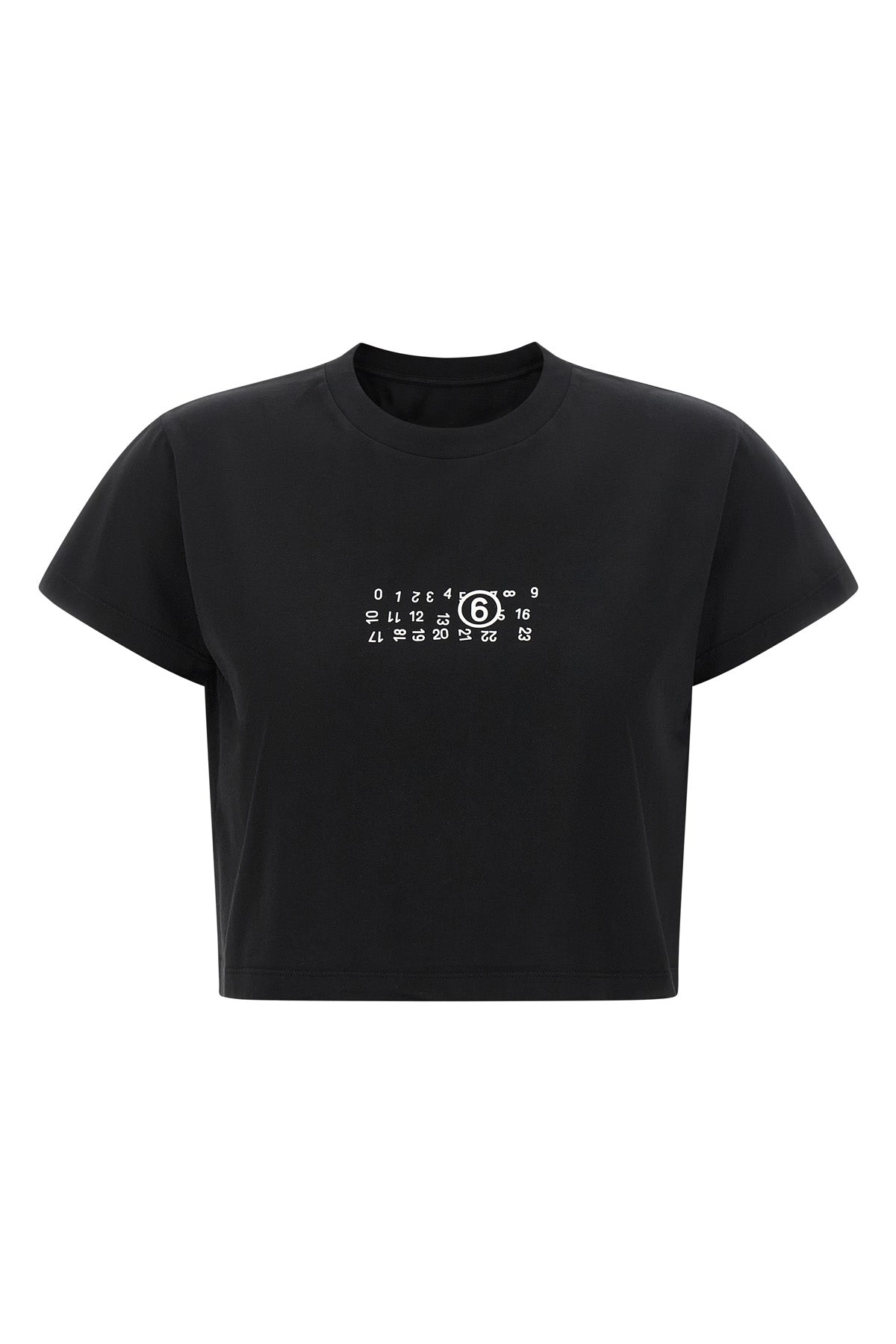 Upside-down print T-shirt