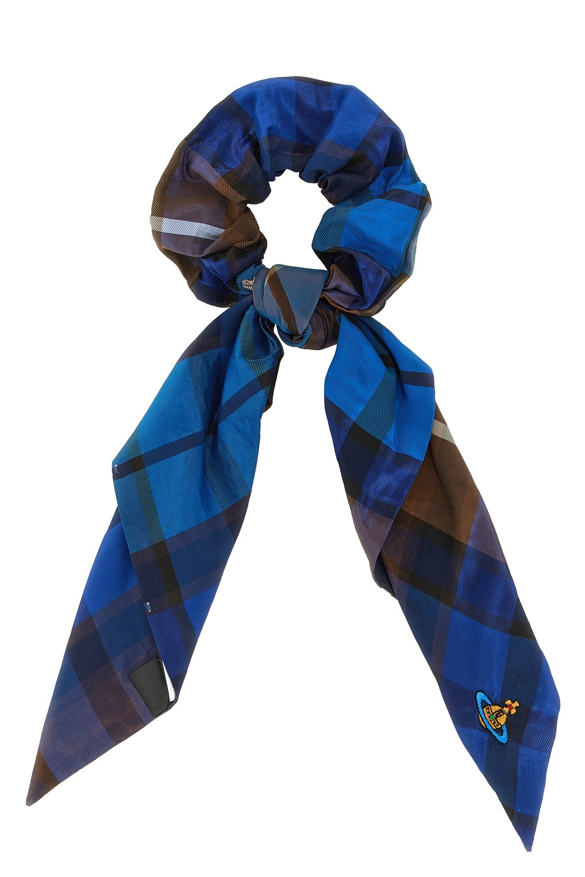 'Fraser' large tartan hair elastic