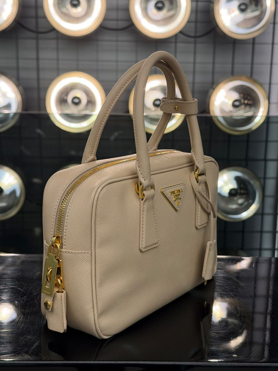 Saffiano Leather Mini Bag