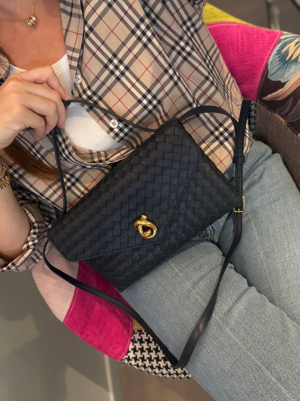 Vintage Intrecciato Crossbody Bag