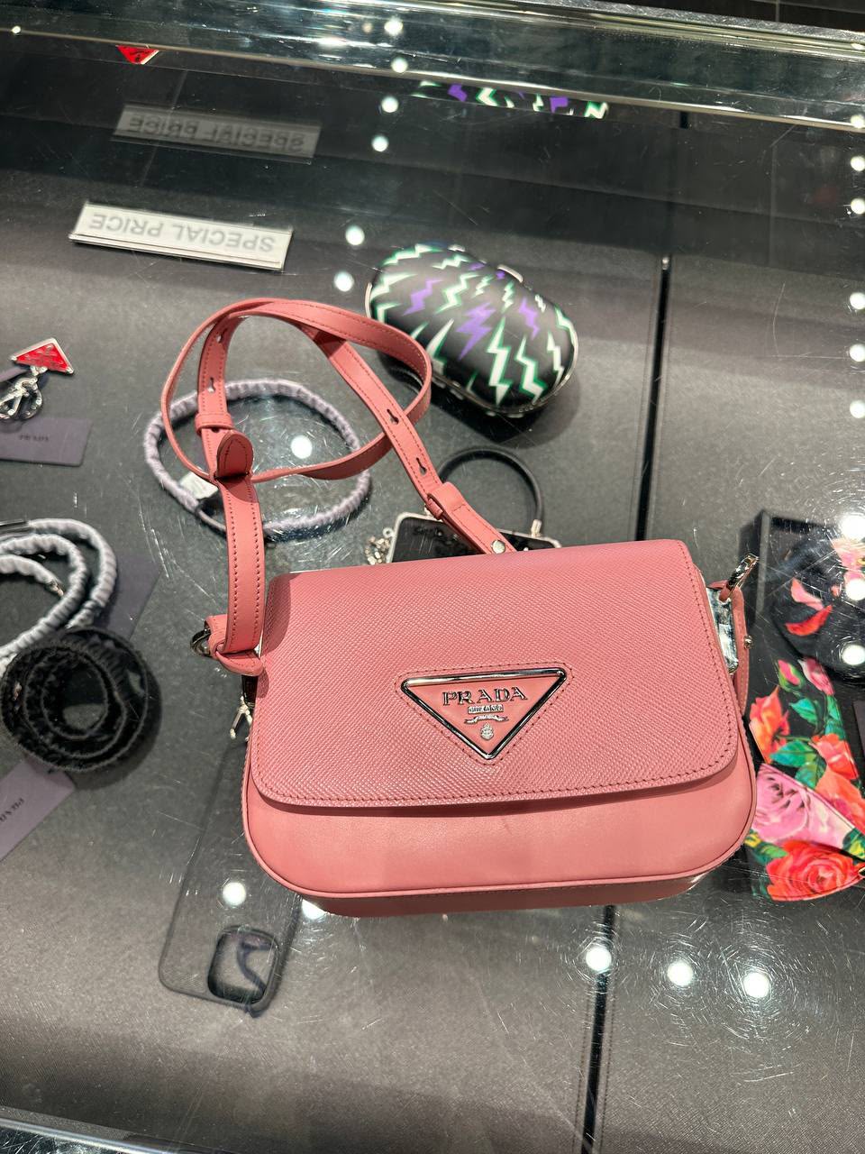Saffiano Leather Shoulder Bag