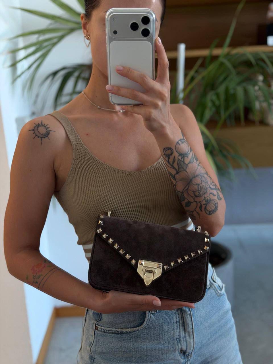 Rockstud Spike Shoulder Bag