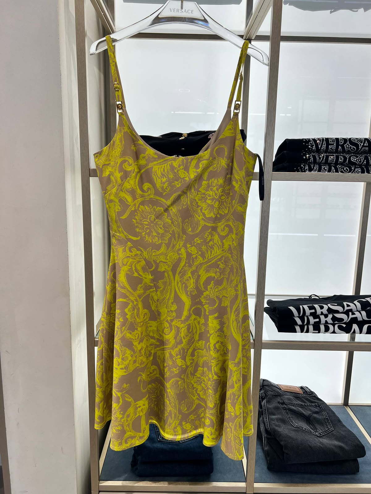Barocco Print Mini Dress