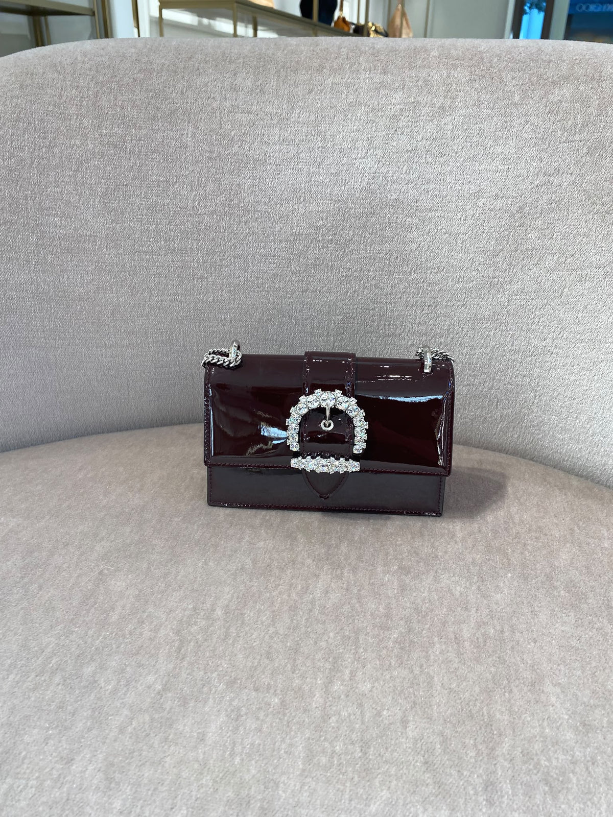 Crystal Buckle Shoulder Bag