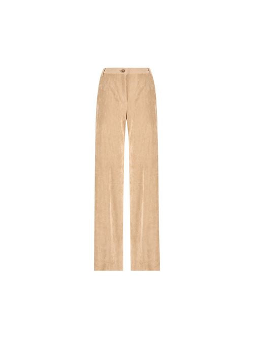 Pantaloni in velluto a coste cammello chiaro