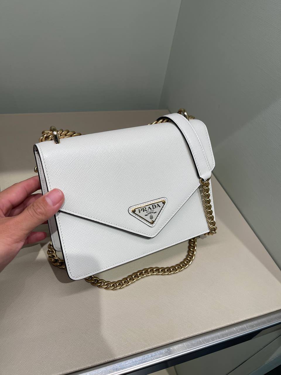 Saffiano Leather Shoulder Bag
