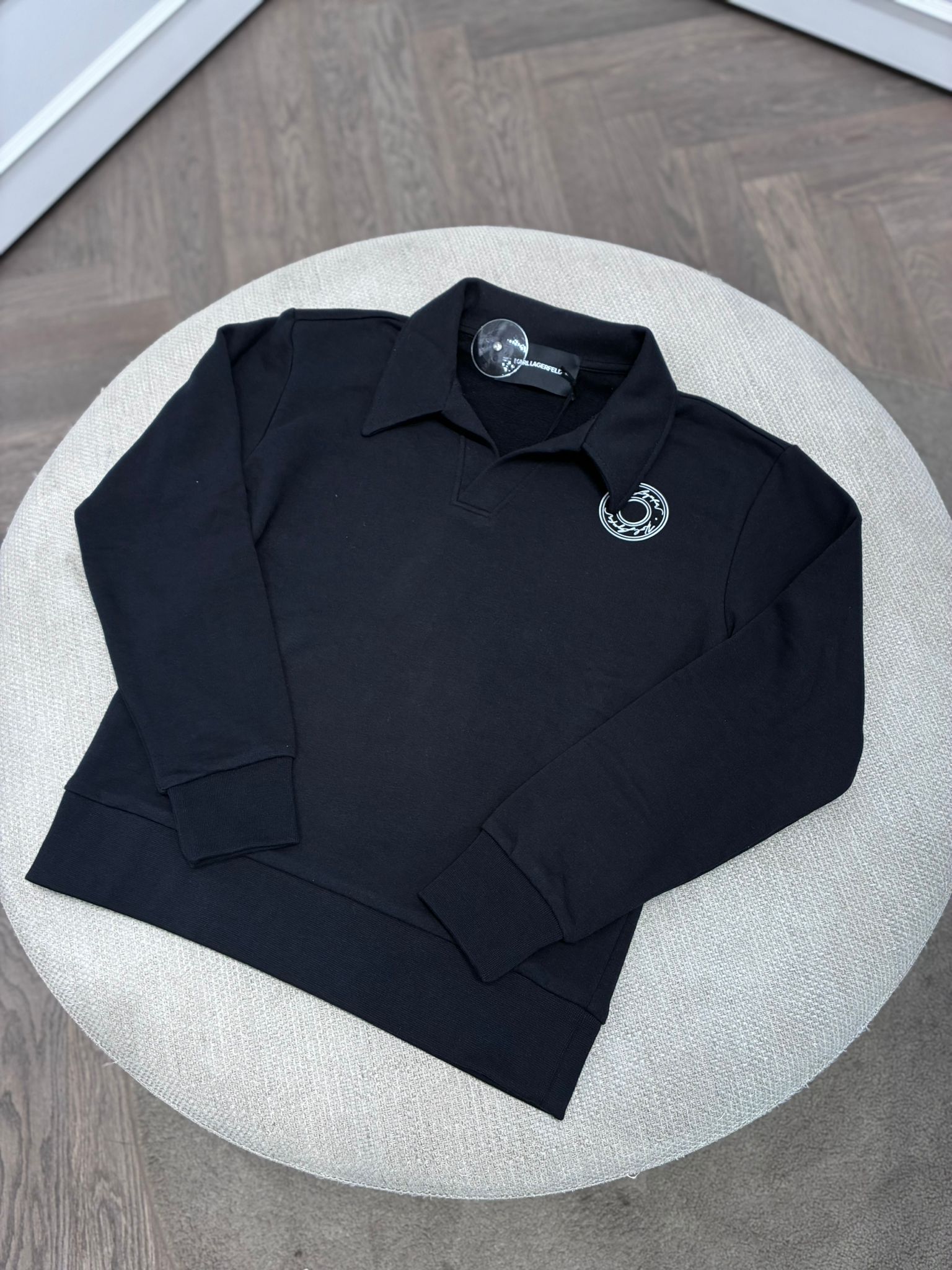Polo Collar Sweatshirt