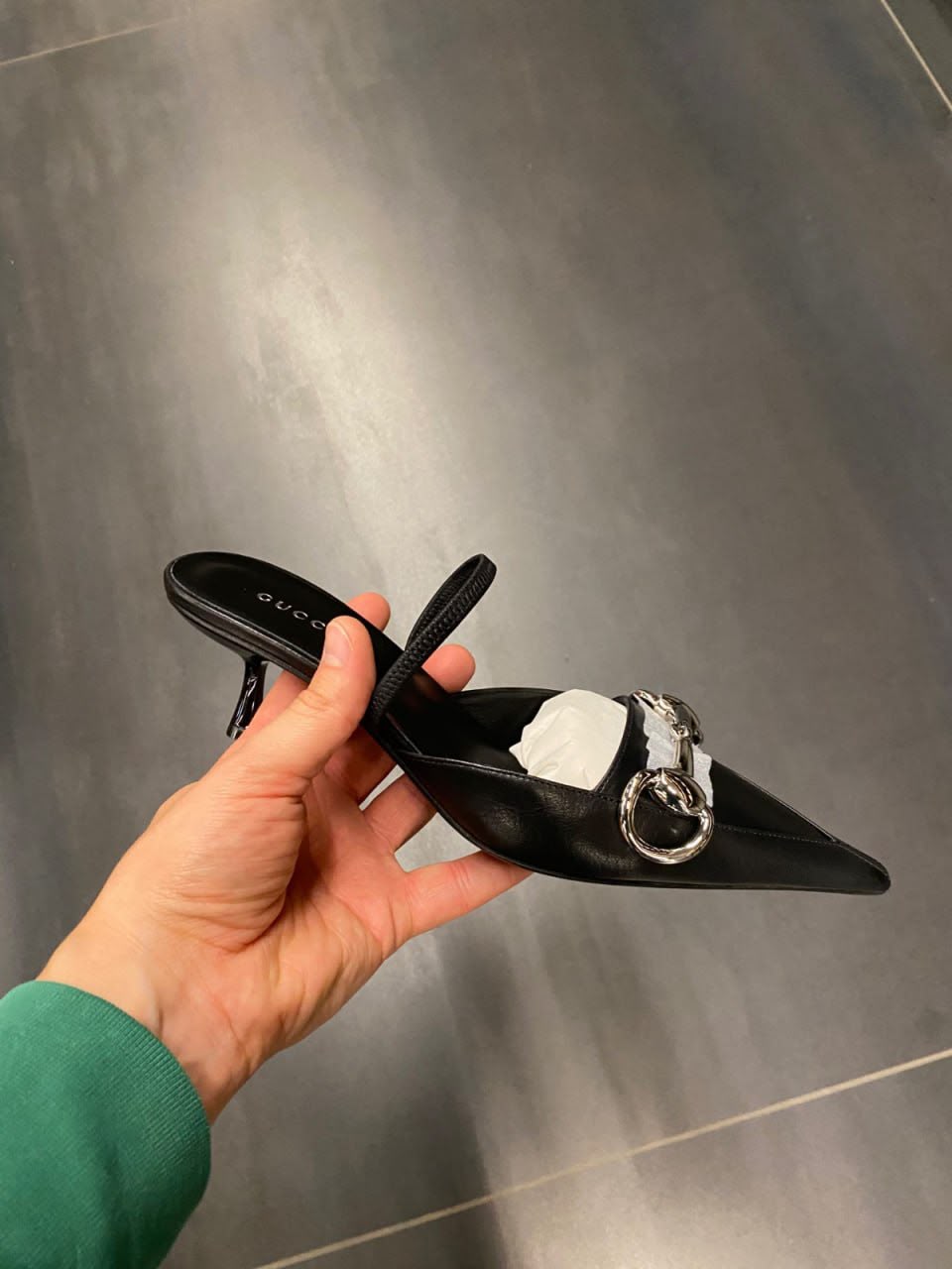 Horsebit Kitten Heel Mules