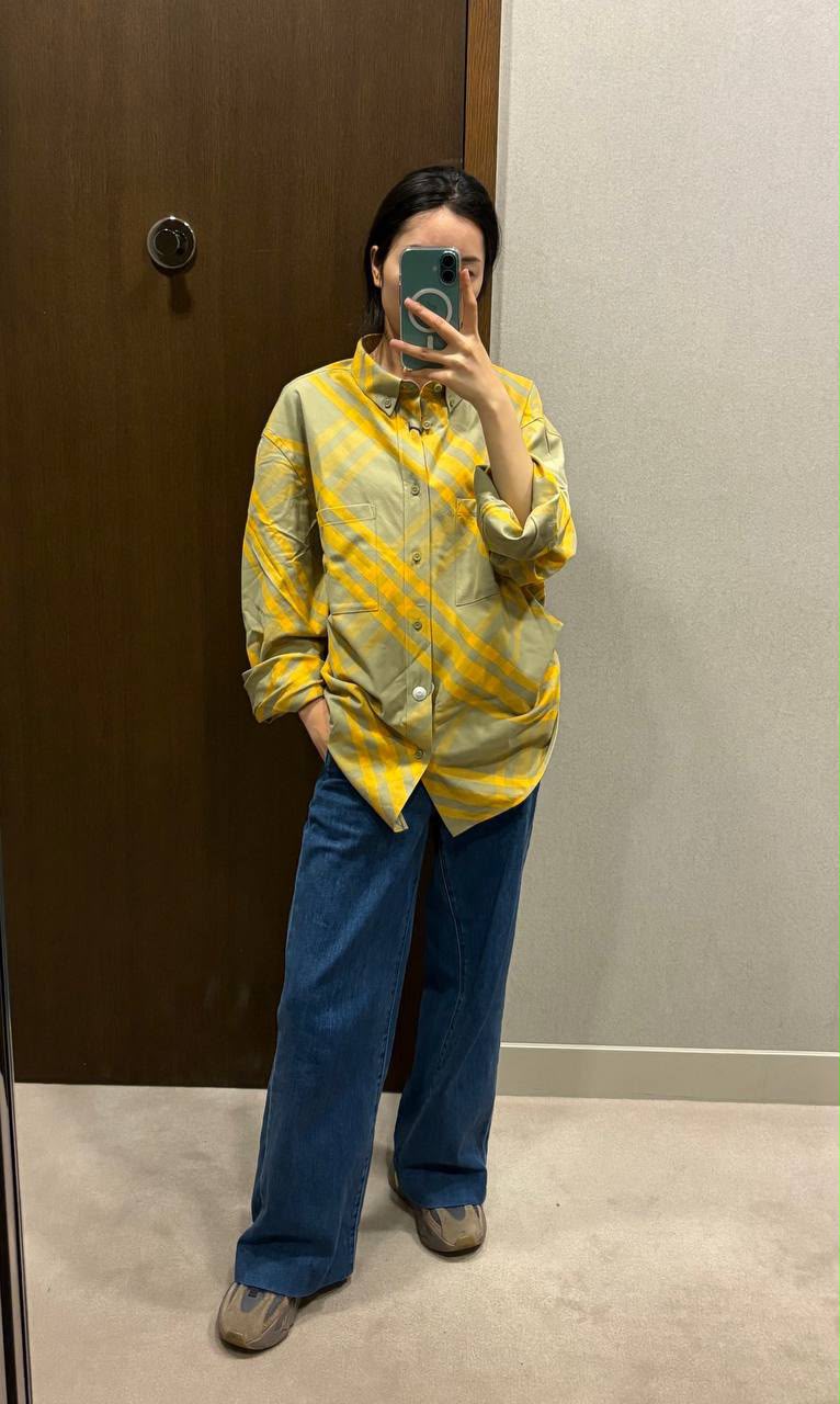 Oversized Check Cotton Shirt