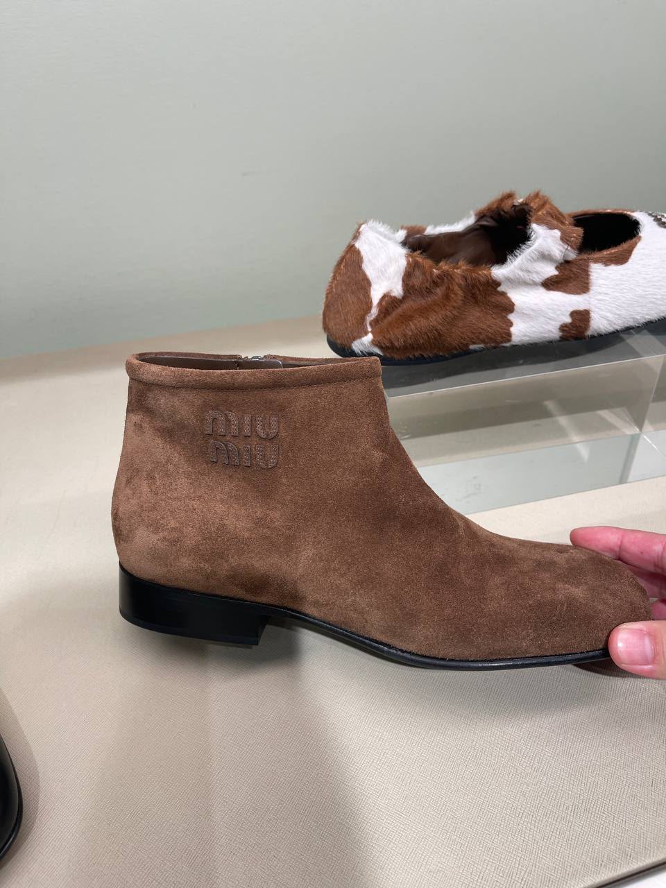 Suede ankle boots