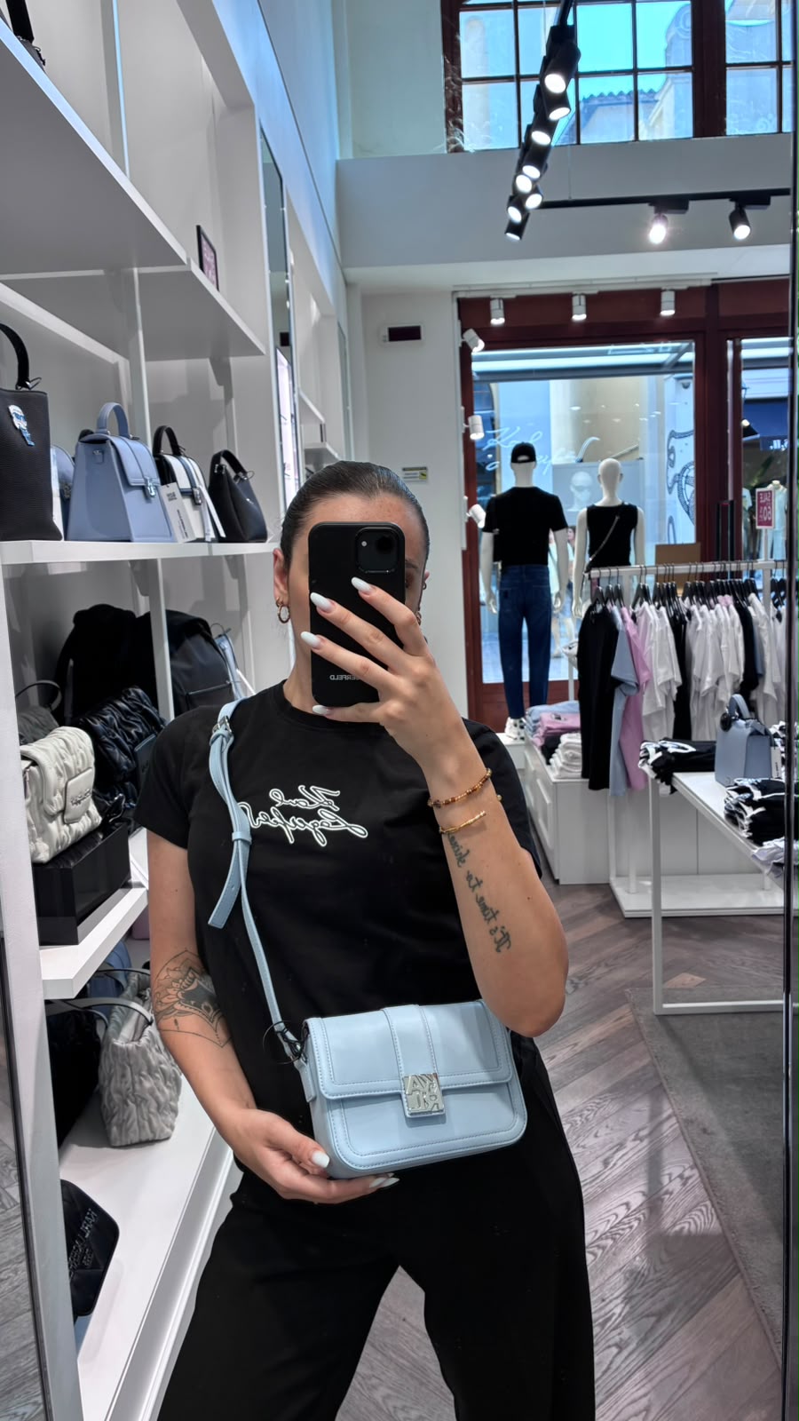 K/Signature Soft Shoulder Bag