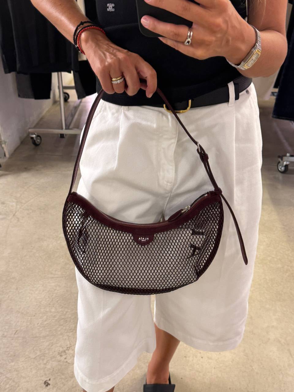 Half Moon Mesh Bag