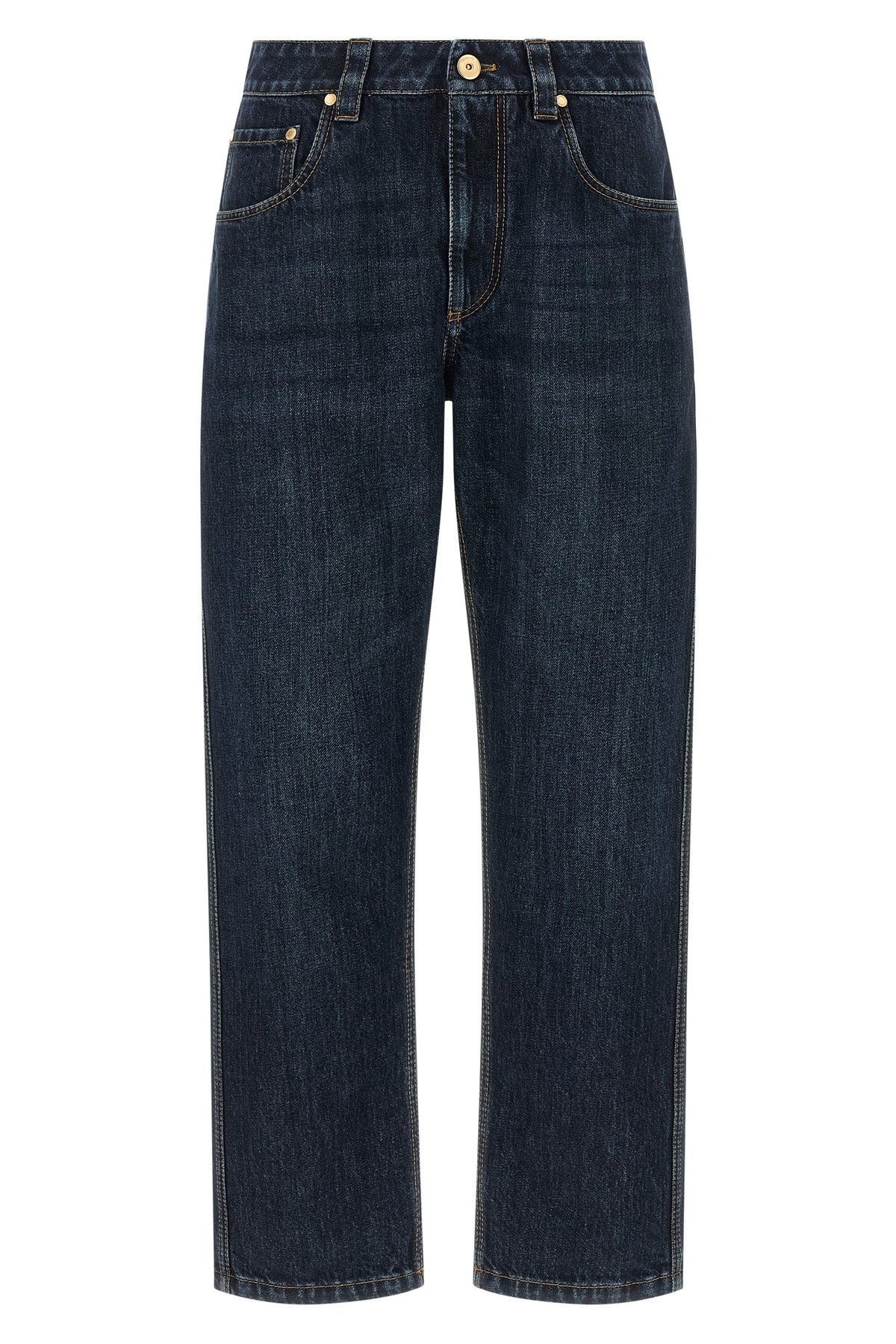 'Shiny Bartack' jeans