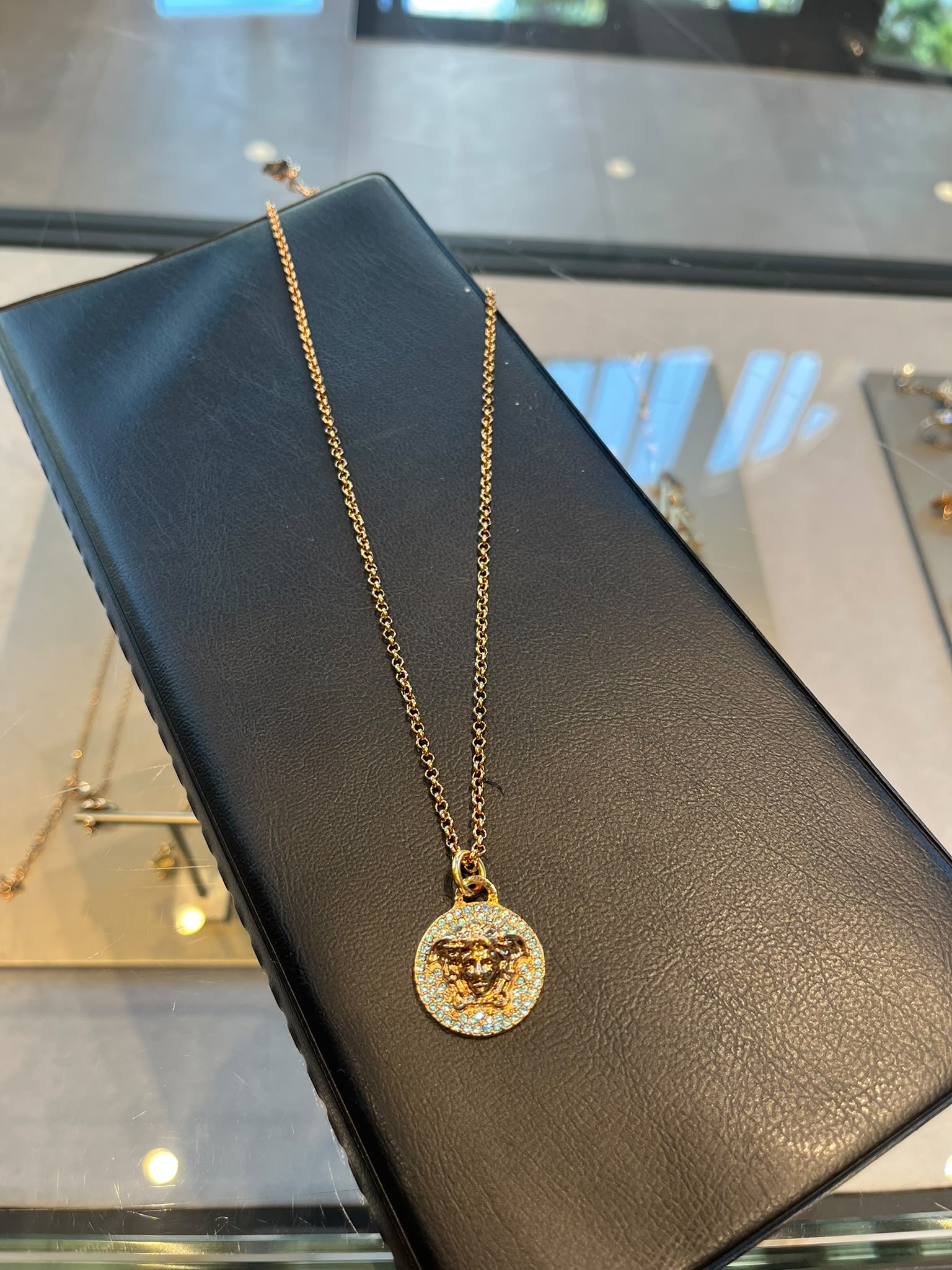 Medusa Crystal Pendant Necklace