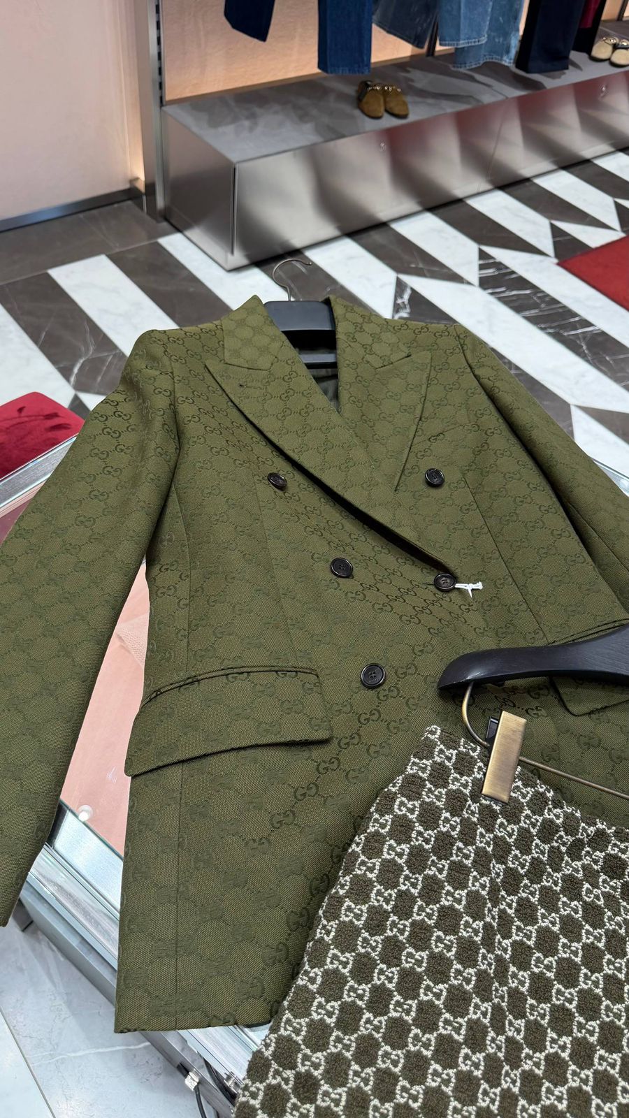 GG Canvas Double-Breasted Jacket